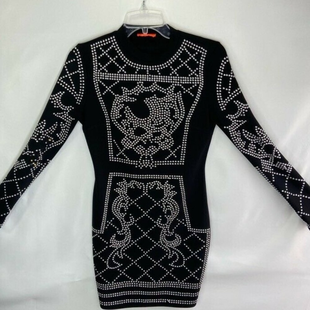 Banjul Womens Sheath Dress Black Stretch Short Moc